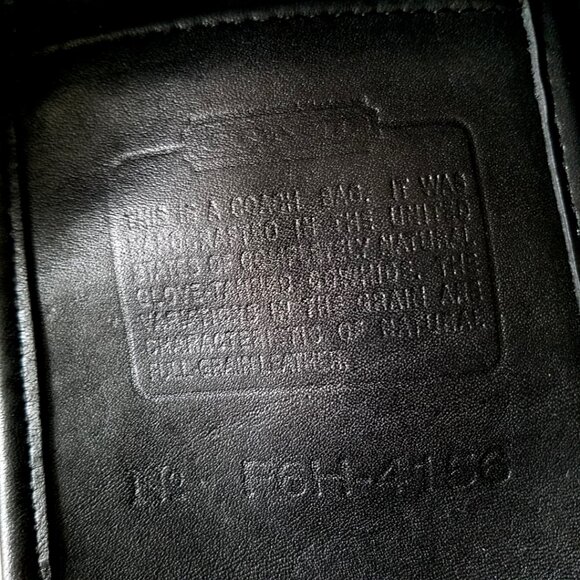 Vintage Coach Soho Black Belted Pouch Bag #4156 - Picture 8 of 8